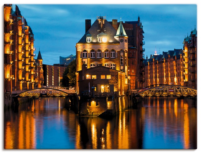 Artland Wandbild »Teil der alten Speicherstadt in Hamburg«, Deutschland, (1 günstig online kaufen