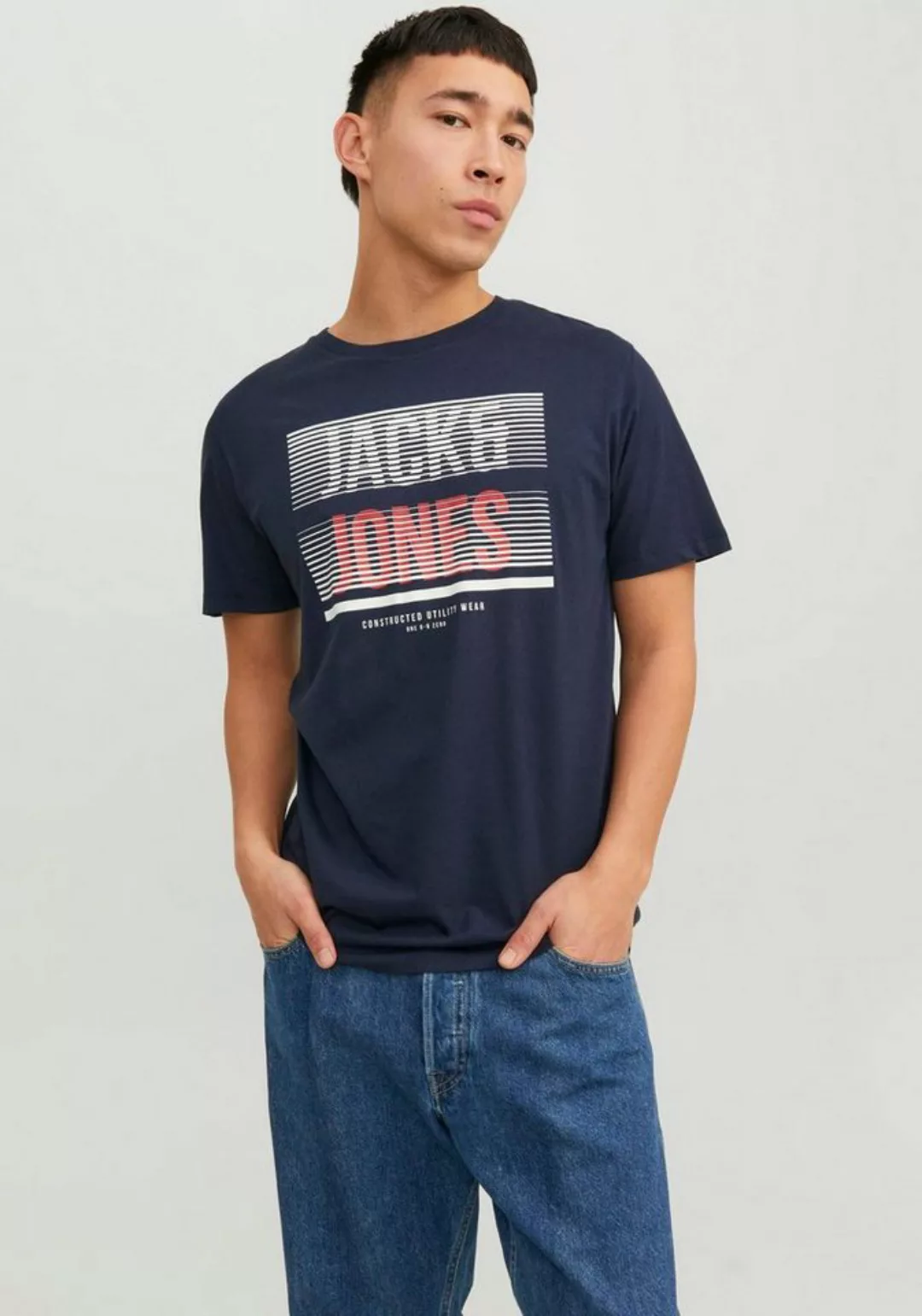 Jack & Jones Kurzarmshirt JJBRIX TEE SS CREW NECK günstig online kaufen