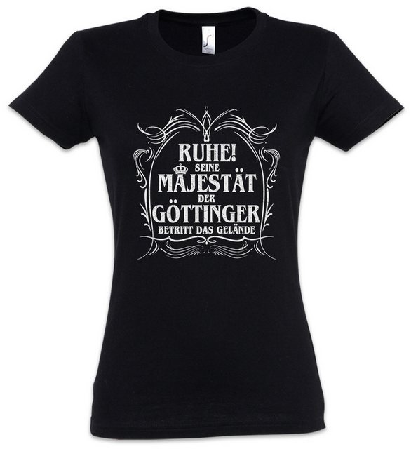 Urban Backwoods Print-Shirt Seine Majestät Der Göttinger Damen T-Shirt Kies günstig online kaufen