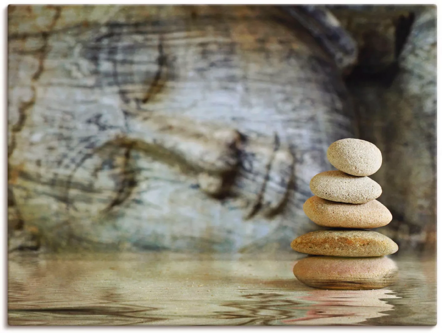 Artland Wandbild "Wassertempel", Zen, (1 St.), als Leinwandbild in verschie günstig online kaufen