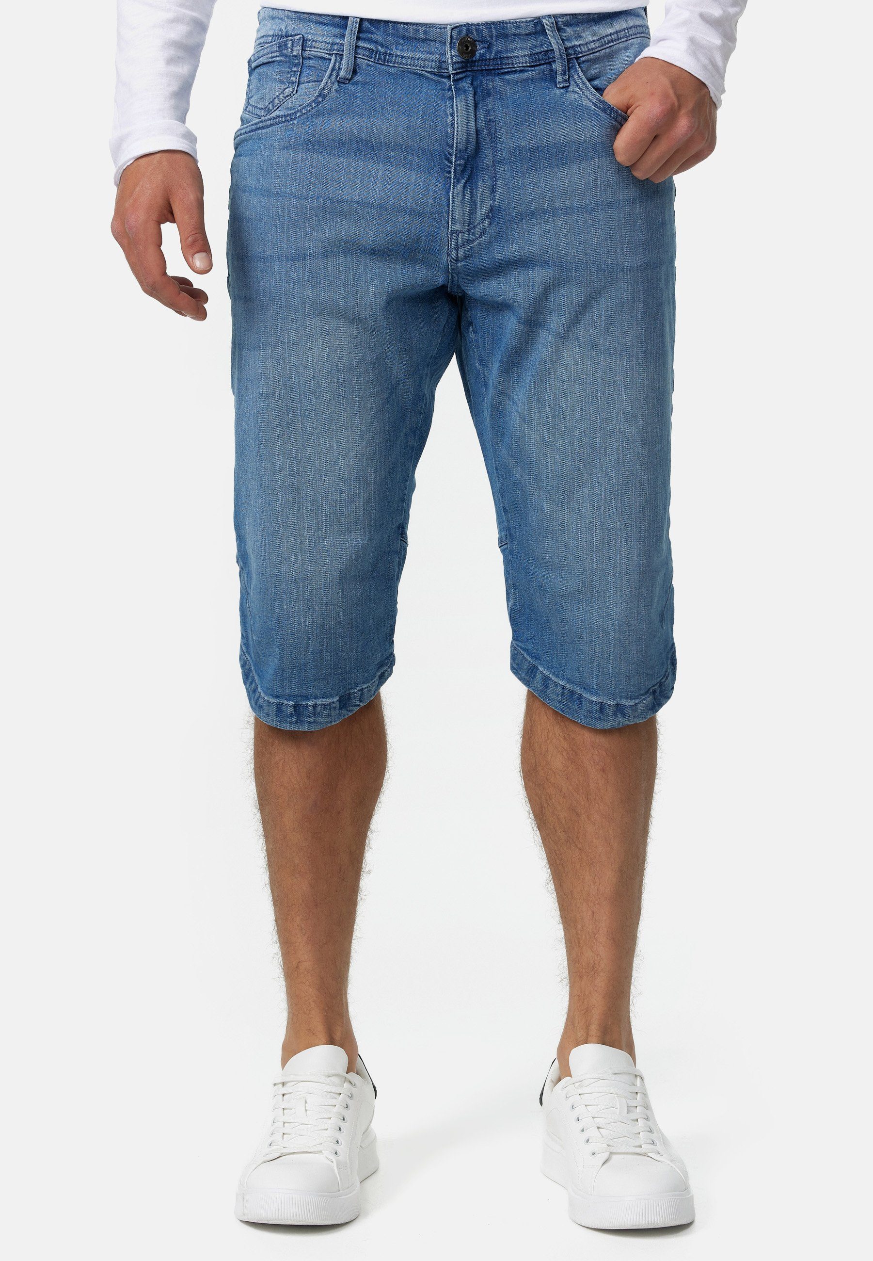 Indicode Jeansshorts Jaspar Herren Denim Stretch günstig online kaufen