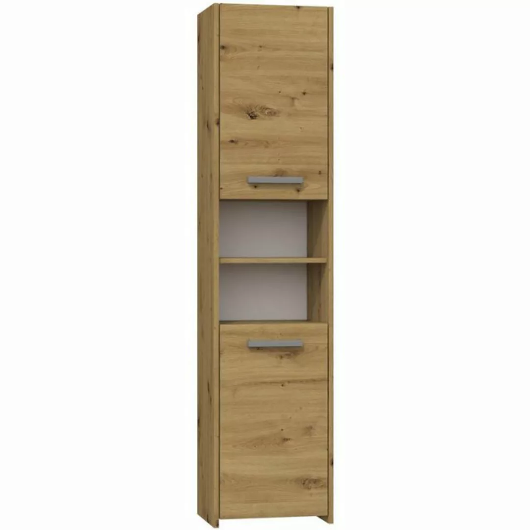 Beautysofa Hochschrank Lago III (40 cm breit Badschrank, (Weiß, Artisan, So günstig online kaufen