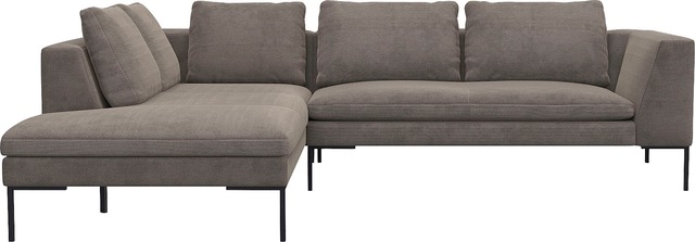 FLEXLUX Ecksofa "Loano, superbequemer Sitzkomfort durch Kaltschaum im Sitz" günstig online kaufen