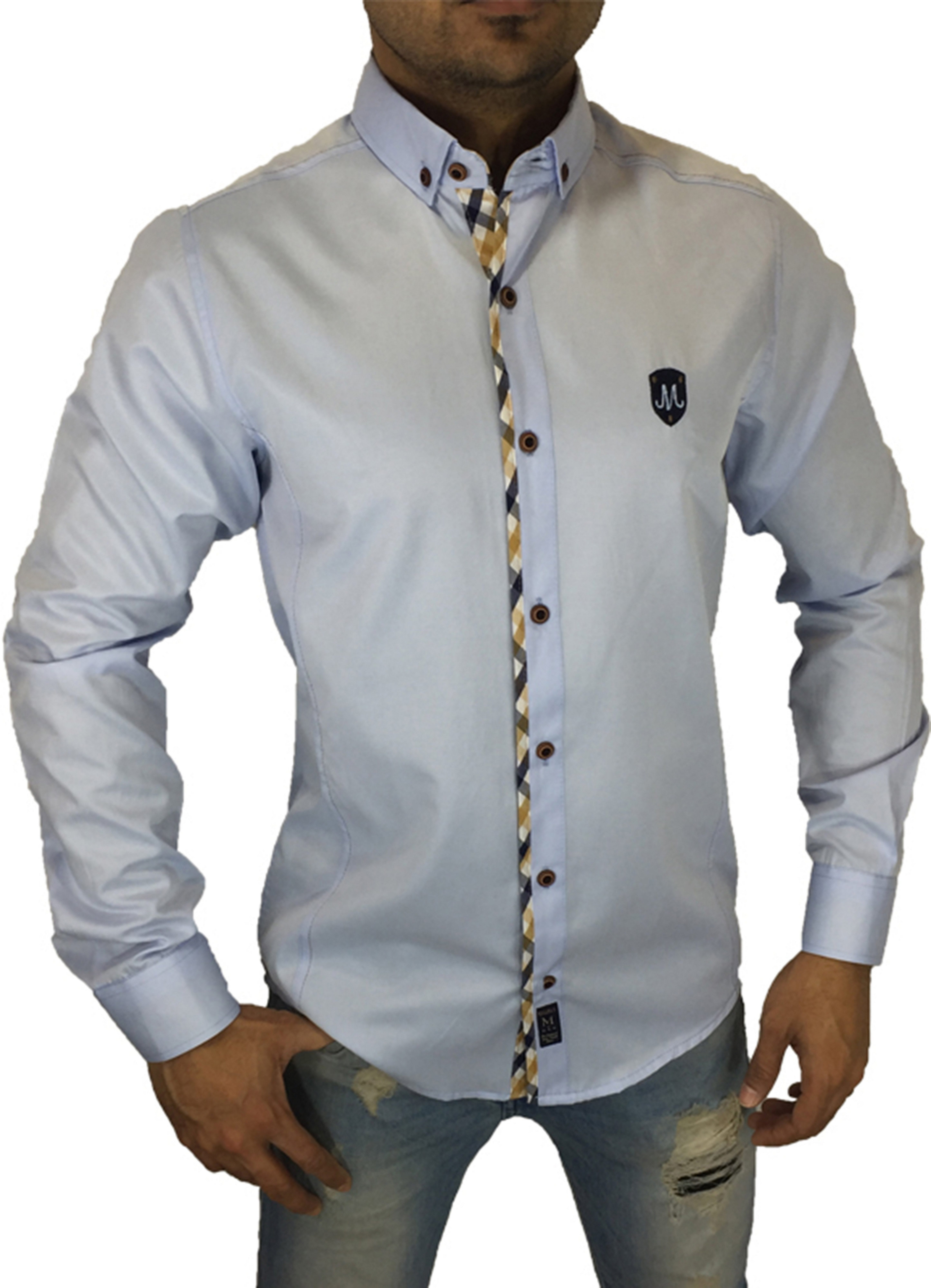 Megaman Jeans Businesshemd Herren Langarmhemd elegant günstig online kaufen