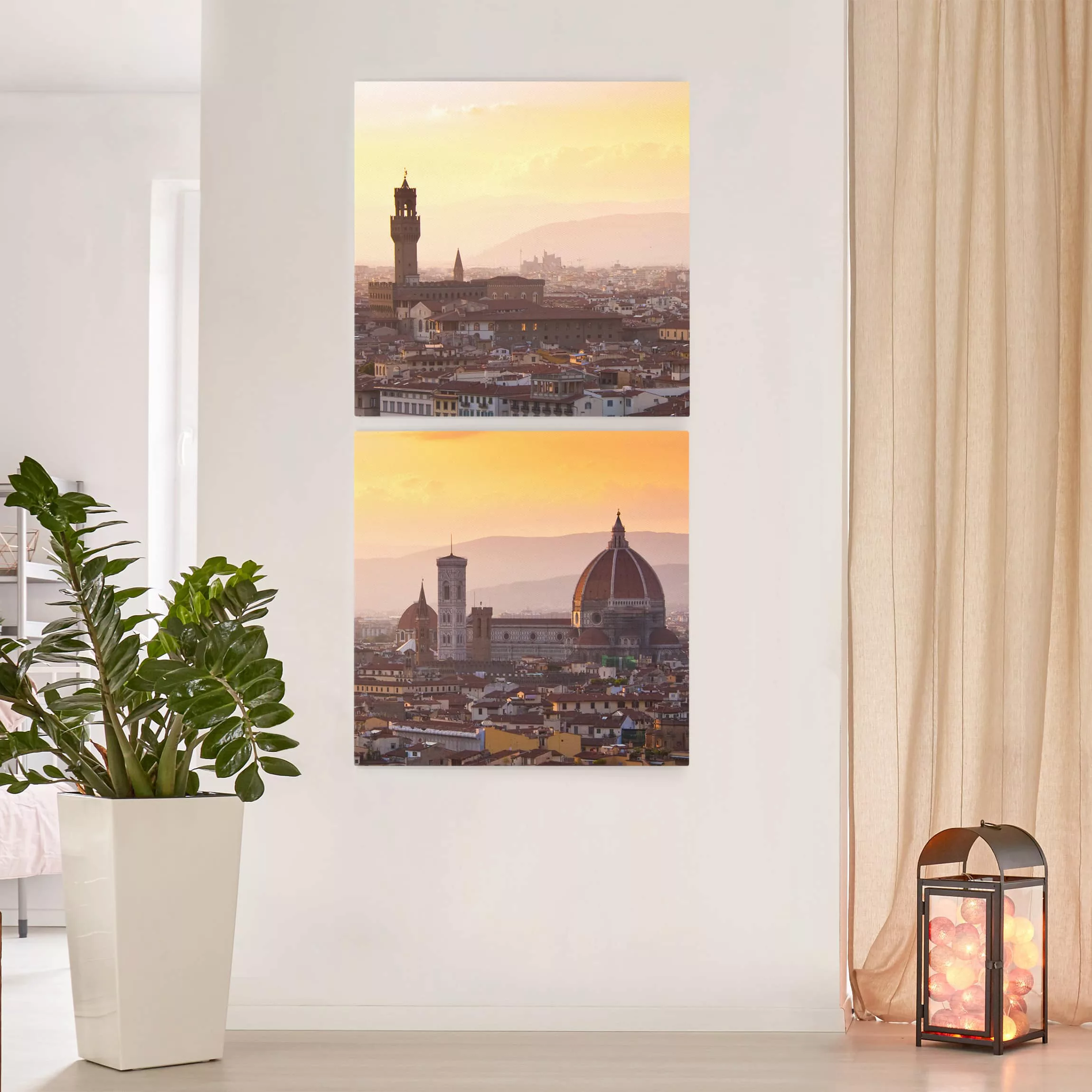 2-teiliges Leinwandbild Architektur & Skyline Florenz günstig online kaufen