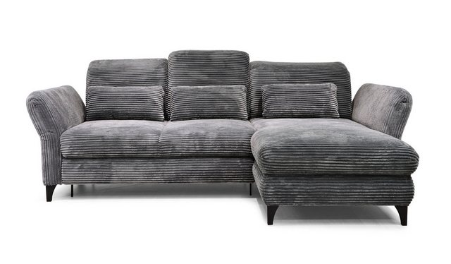 Hygger Möbelhaus Ecksofa Eva Schlafcouch, Sofa Cord L-Form 253 x190 cm, Wah günstig online kaufen