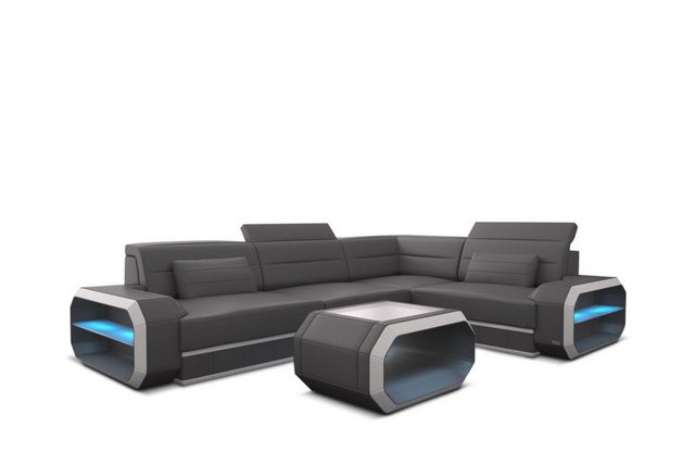 Sofa Dreams Ecksofa Ledersofa Verona Mini L Form, Designersofa, Sofa mit Li günstig online kaufen