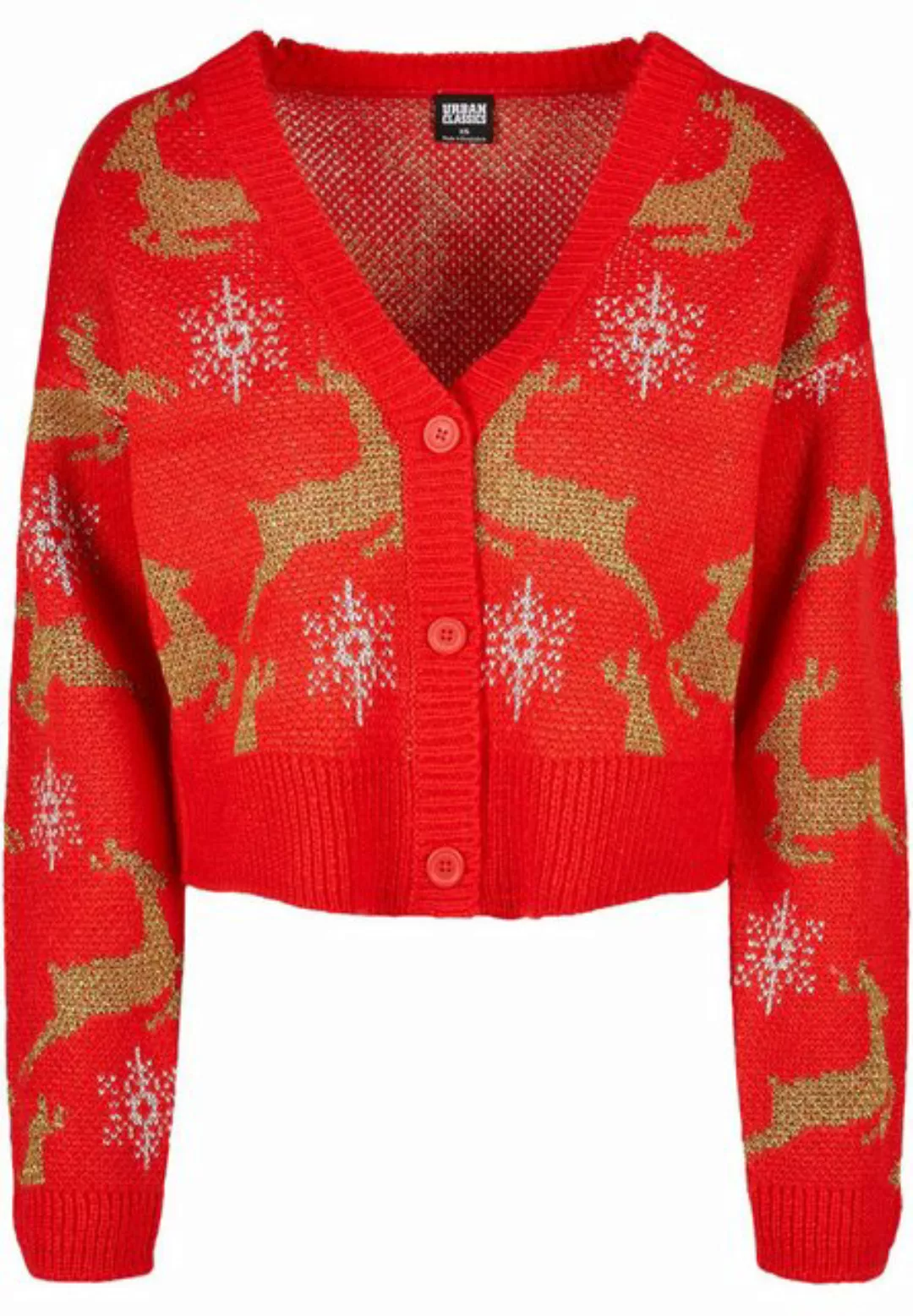 URBAN CLASSICS Cardigan Urban Classics Damen Ladies Short Oversized Christm günstig online kaufen