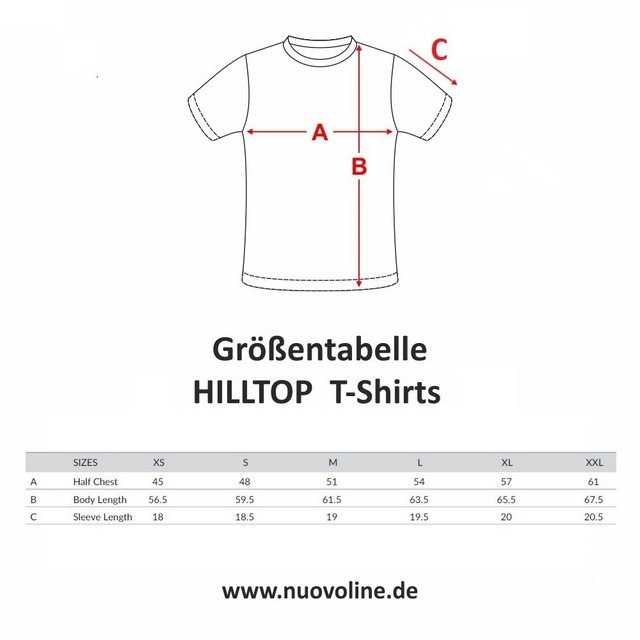 Hilltop T-Shirt Damen T-Shirt 100% Bio-Baumwolle, Rundhals, Sommer Shirt mi günstig online kaufen