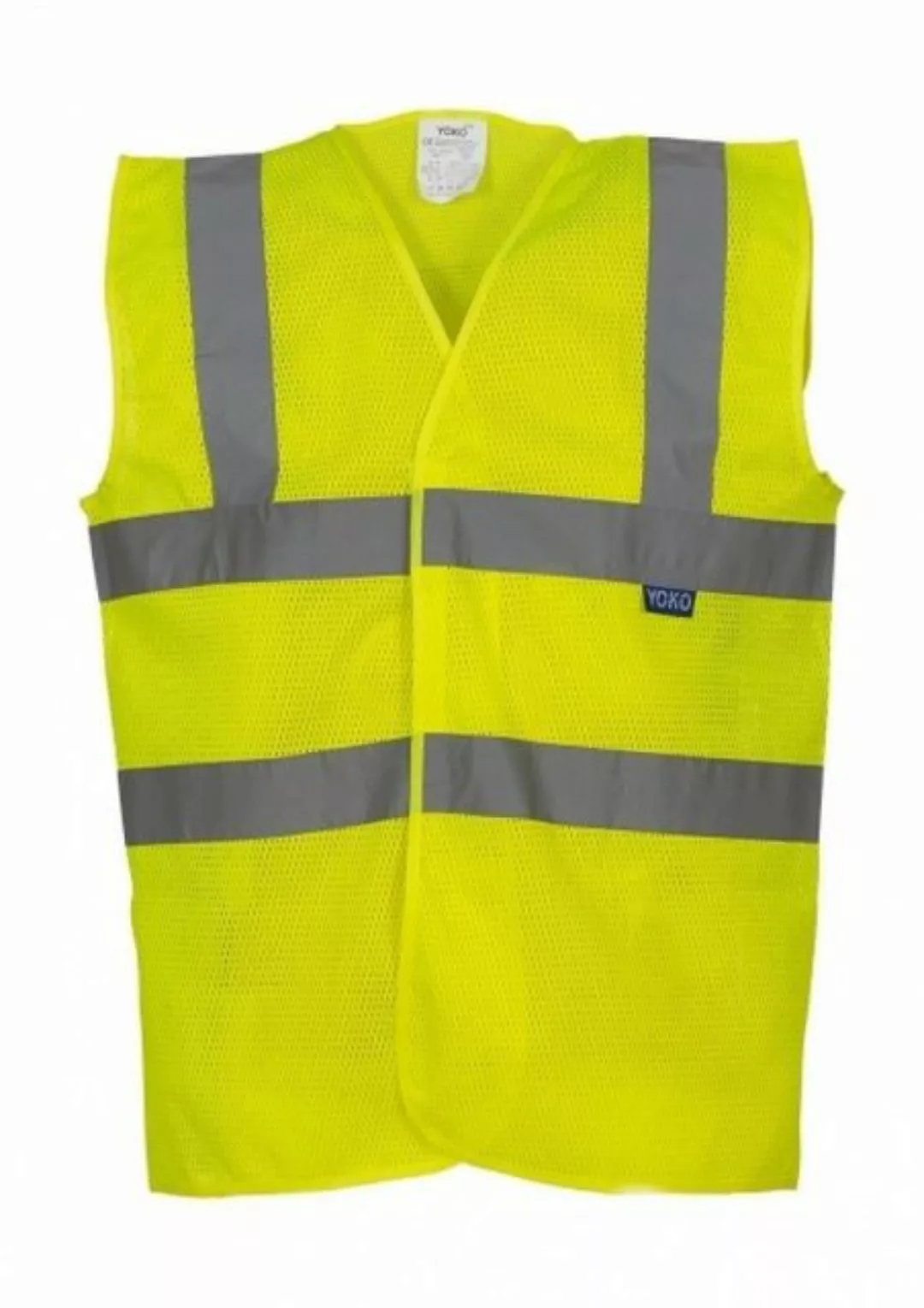 YOKO Warnweste Herren Hi Vis Top Cool Open Mesh Waistcoat / EN ISO 20471 günstig online kaufen