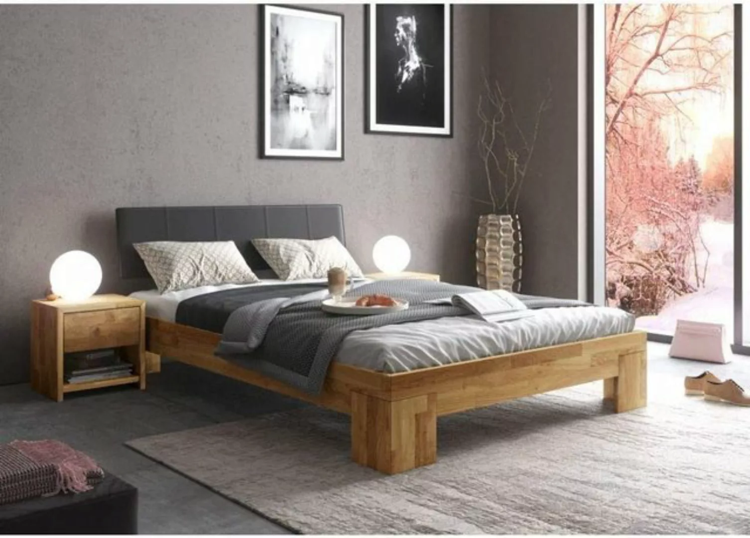 Meble Stolrus Futonbett Nemo (Massivholz, 180 x 200), Standsichere Bauweise günstig online kaufen