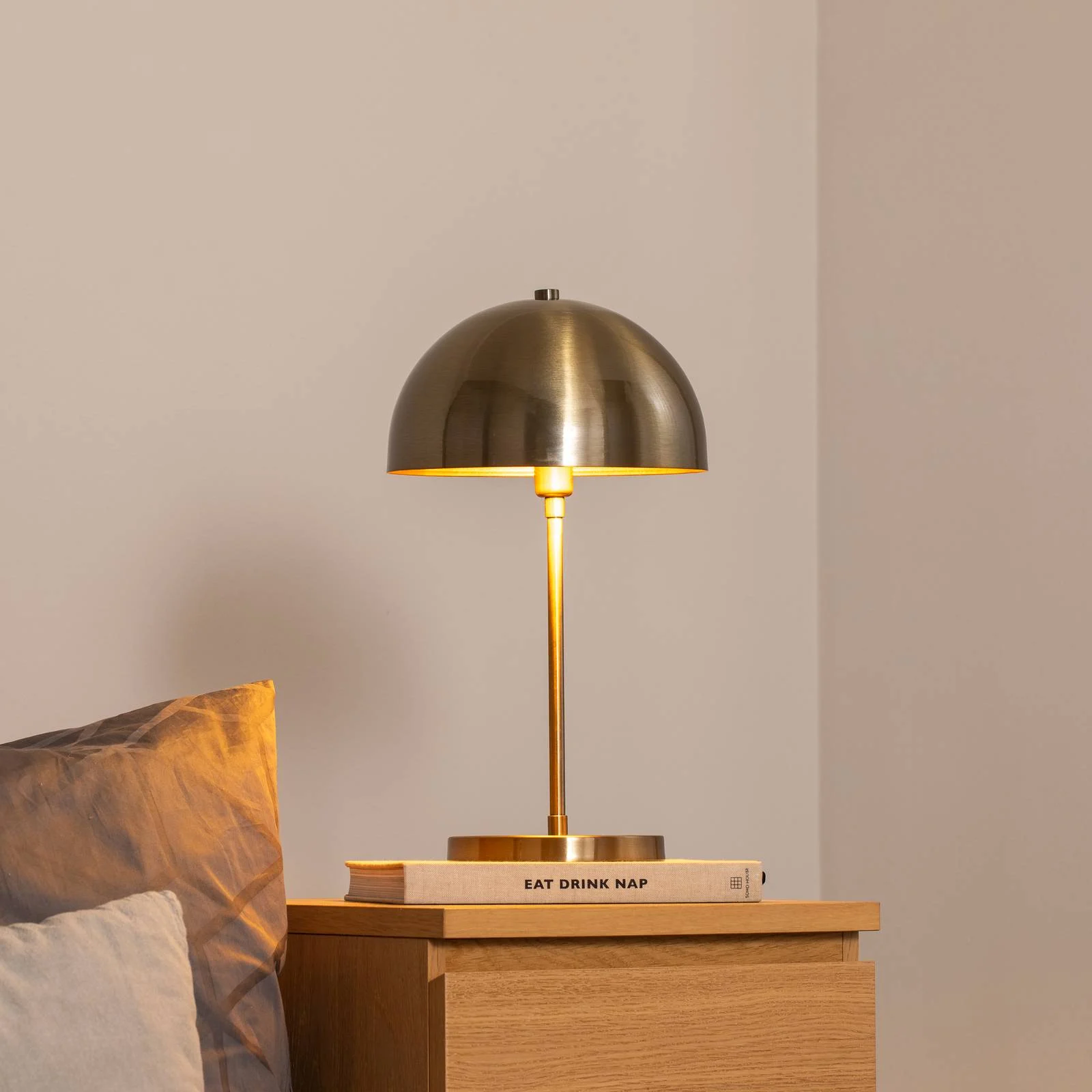 Tischleuchte Varzan 10857, gold antik, Metall, Höhe 50 cm günstig online kaufen