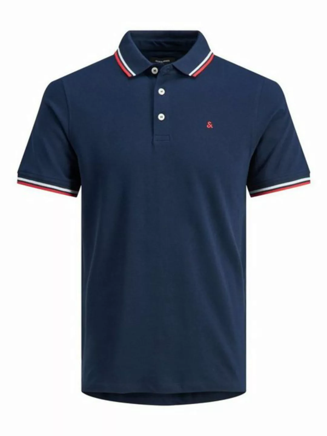 Jack & Jones Poloshirt + Fit Polo Shirt JJEPAULOS Sommer Hemd Pique (1-tlg) günstig online kaufen