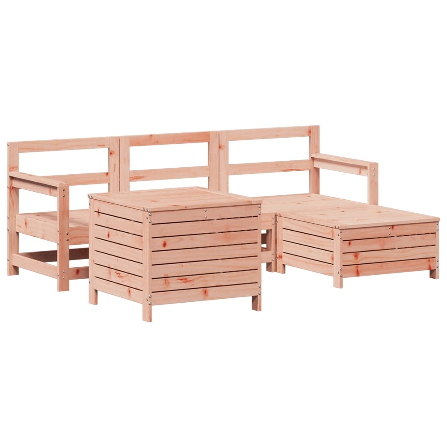 vidaXL 5-Tlg Garten-Sofagarnitur Massivholz Douglasie 3250506 günstig online kaufen