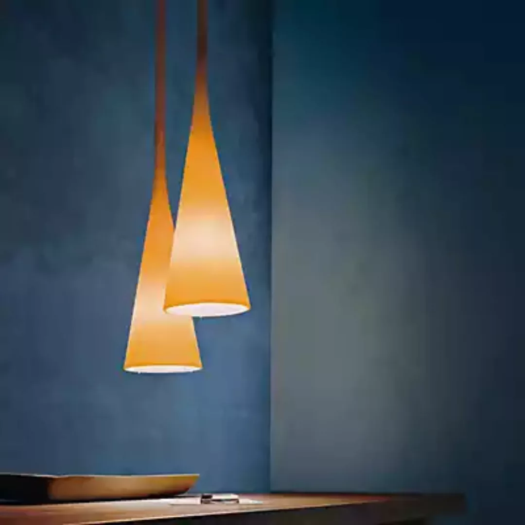 Foscarini - Uto Außenpendelleuchte - gelb/Silikongummi/H x Ø 64x20cm/Schalt günstig online kaufen