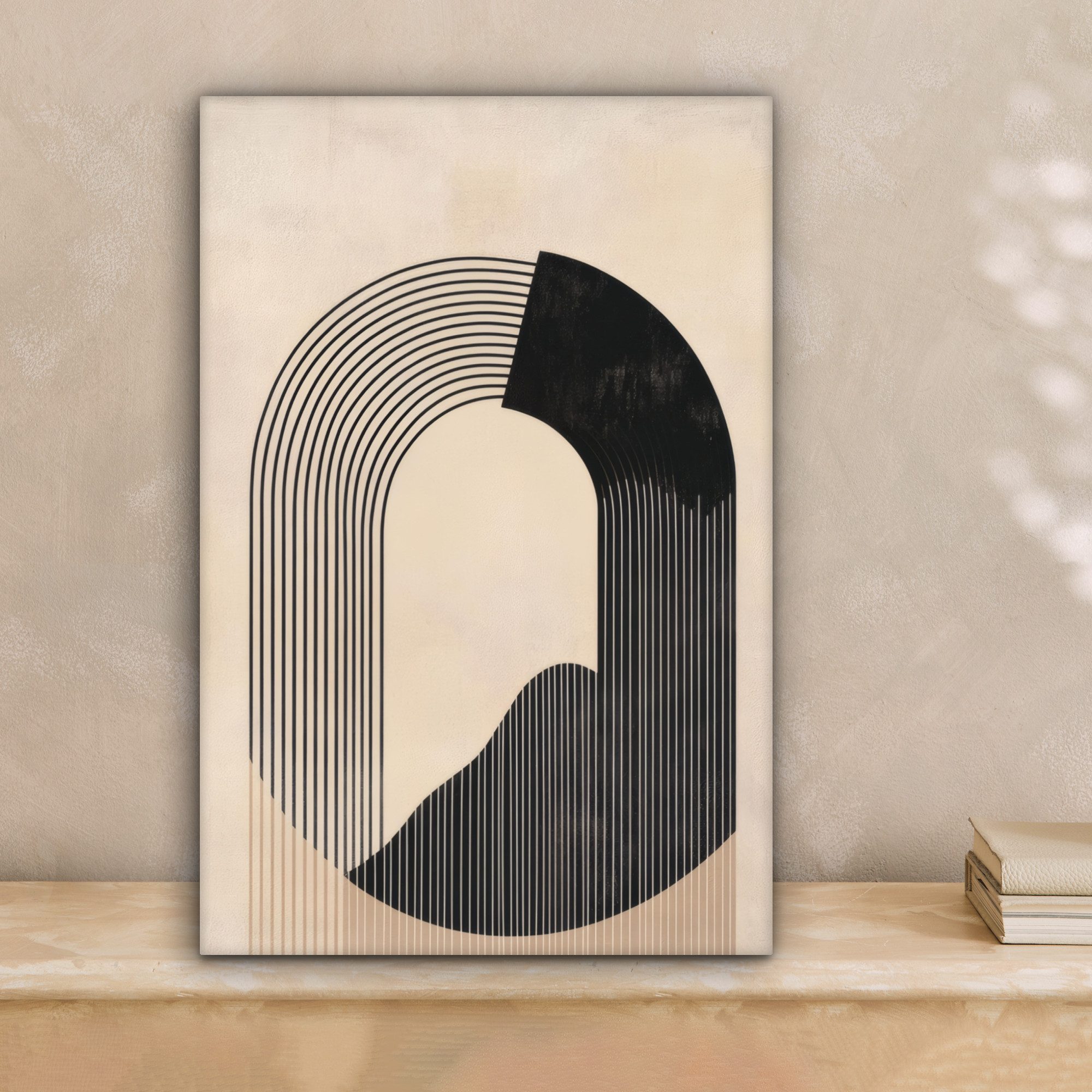 OneMillionCanvasses® Leinwandbild Grafisches geschwungenes Muster - günstig online kaufen