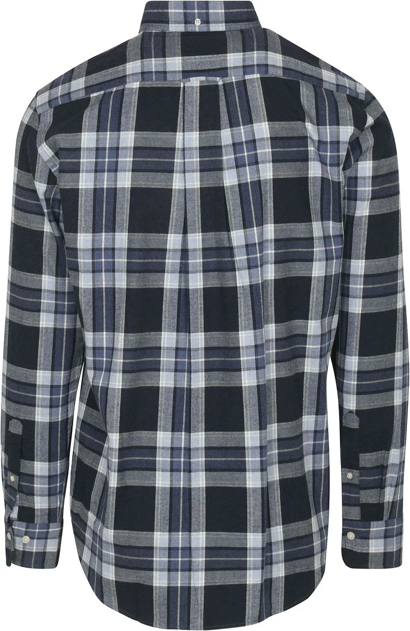 Gant Hemd Tartan Kariert Blau - Größe L günstig online kaufen