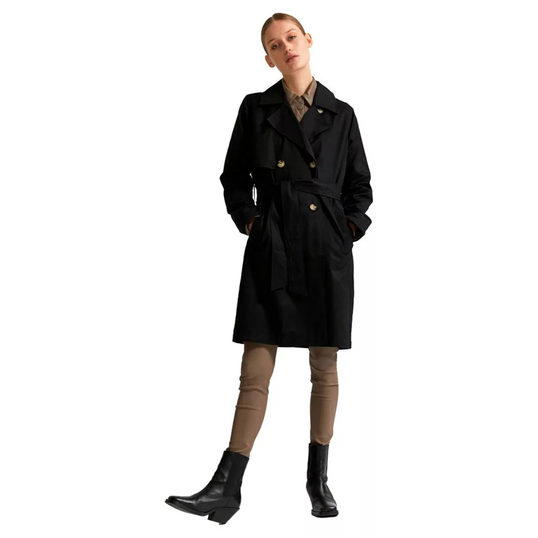 Selected Weka Trenchcoat Jacke 34 Black günstig online kaufen