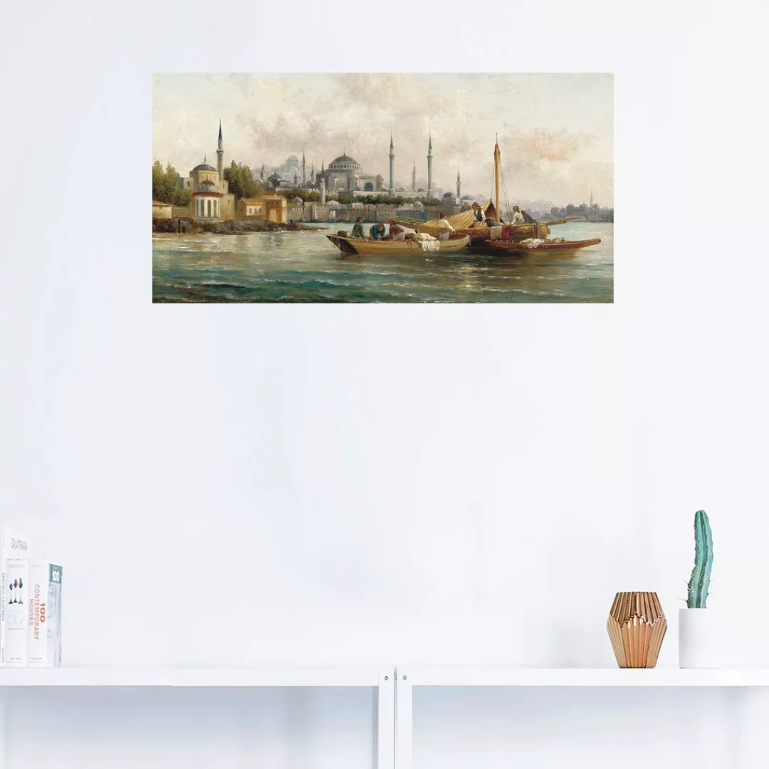 Artland Wandbild "Handelsschiffe vor Hagia Sophia", Boote & Schiffe, (1 St. günstig online kaufen