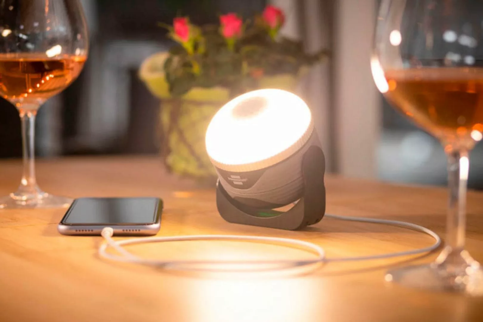 Brennenstuhl LED Gartenleuchte "OLI 310 AB", mit Bluetooth Lautsprecher und günstig online kaufen
