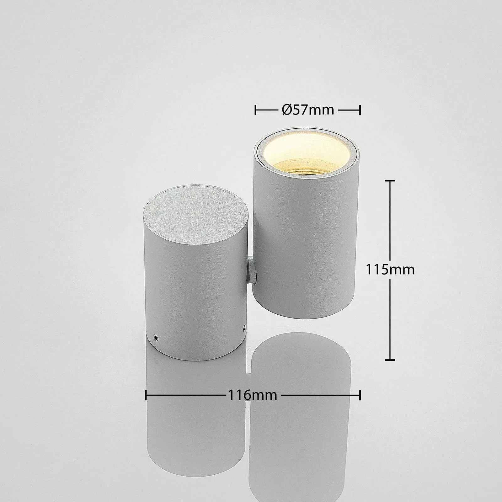 Deckenlampe Gesina, einflammig, weiß günstig online kaufen