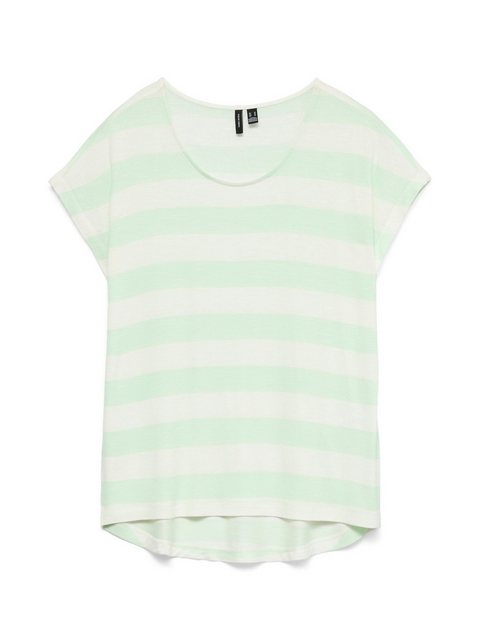 Vero Moda T-Shirt Gestreiftes T-Shirt mit Rundhalsausschnitt und Kurzarm VM günstig online kaufen