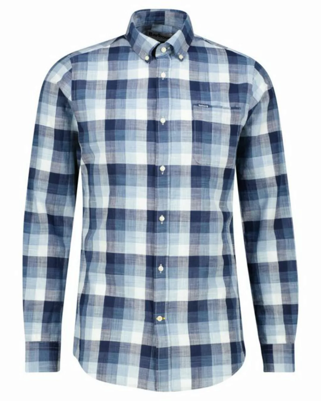 Barbour Langarmhemd Herren Hemd HILLROAD Tailored Fit Langarm (1-tlg) günstig online kaufen