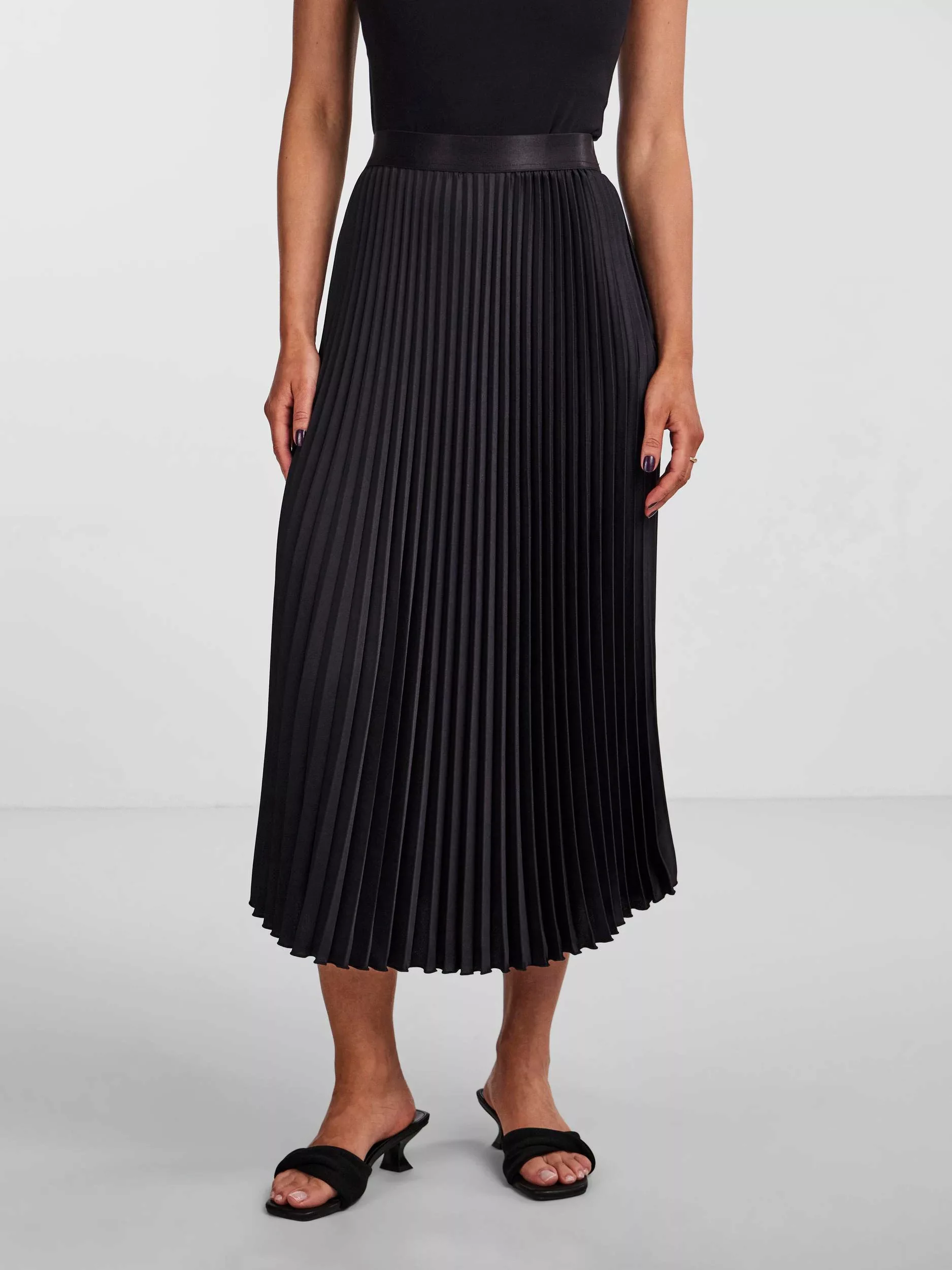 Y.A.S Plisseerock "YASCELINE HW MIDI SKIRT S. NOOS" günstig online kaufen