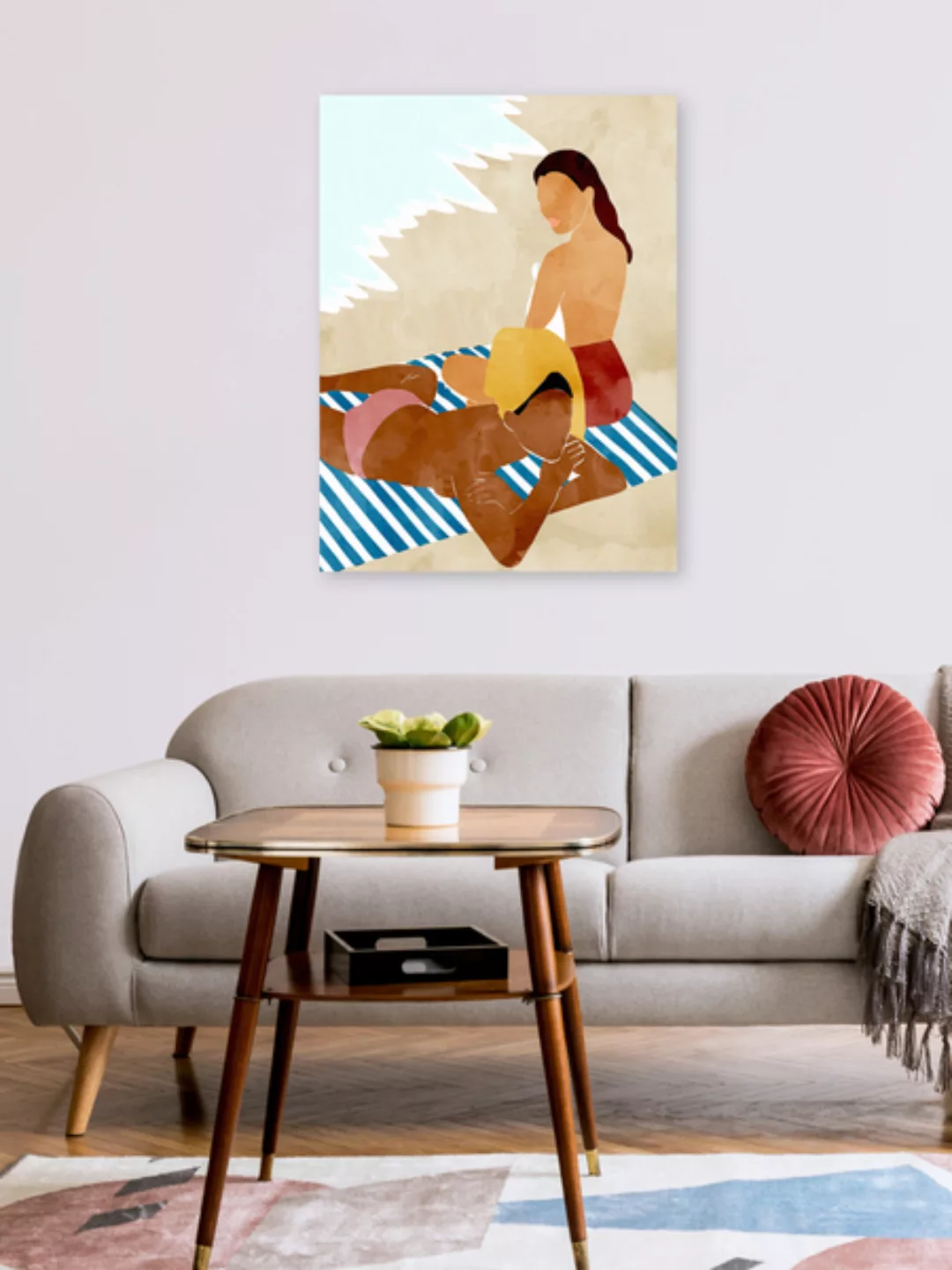 Poster / Leinwandbild - Beach Besties günstig online kaufen