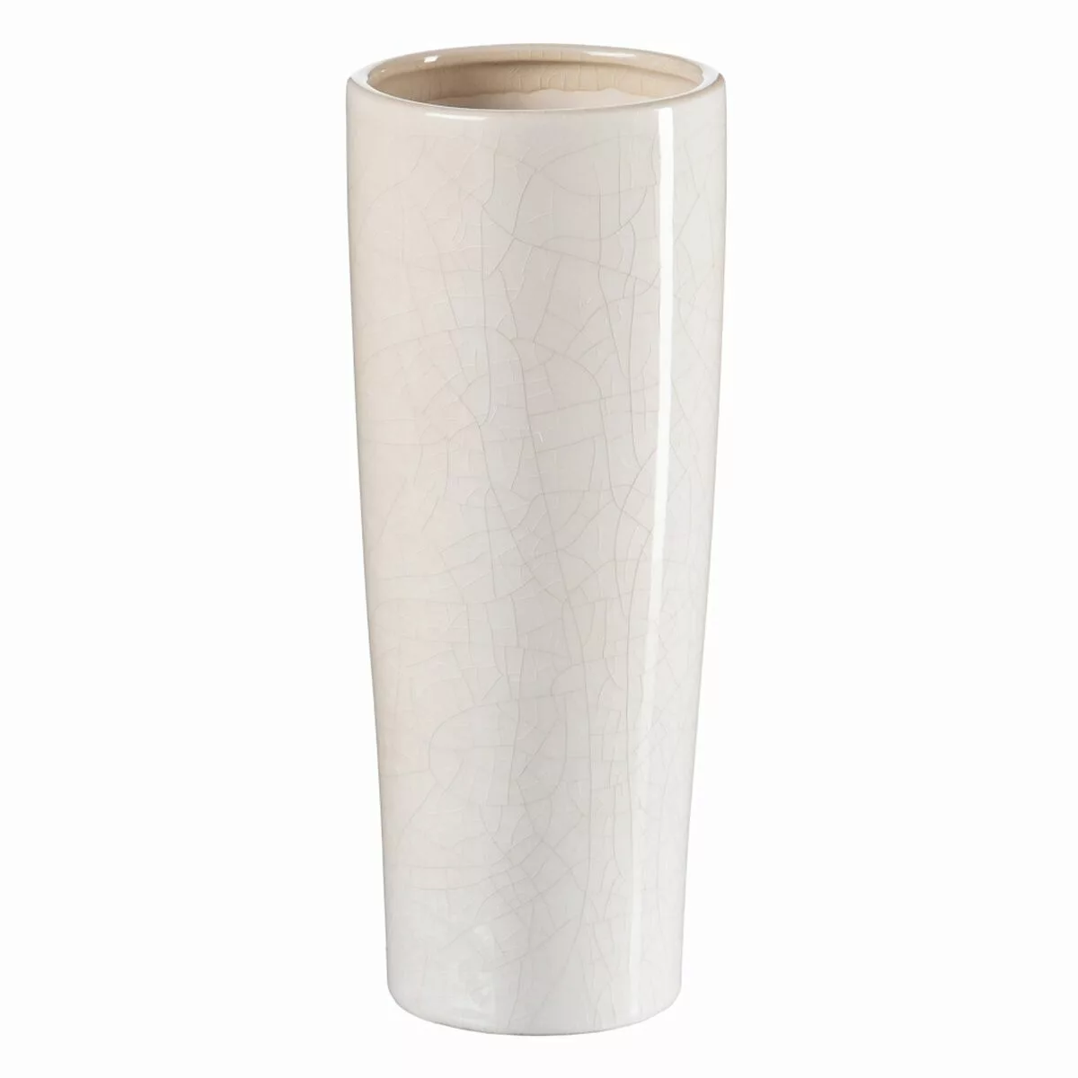 Vase 13 X 13 X 33 Cm Aus Keramik Beige günstig online kaufen