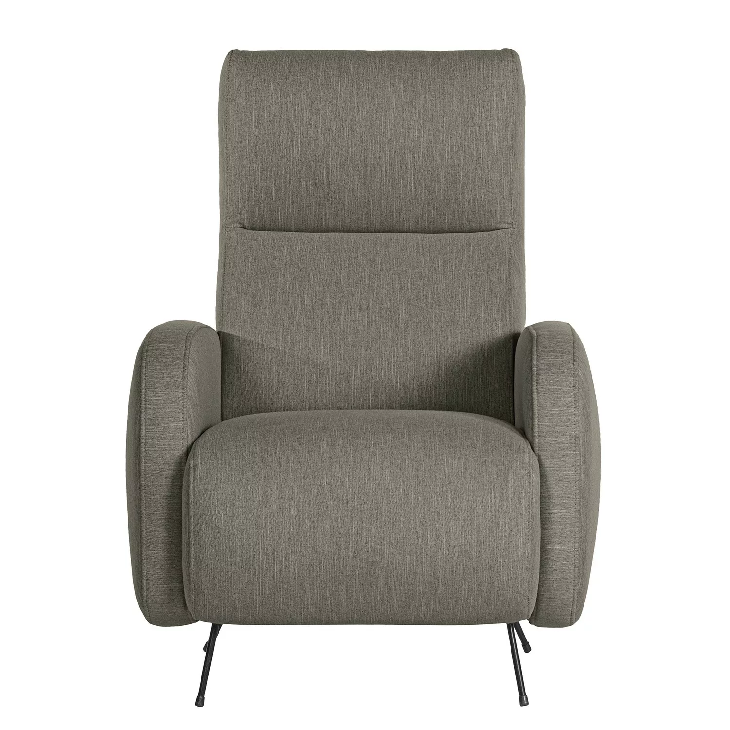 home24 Norrwood Sessel Vains II Grau Webstoff 78x104x93 cm (BxHxT) günstig online kaufen
