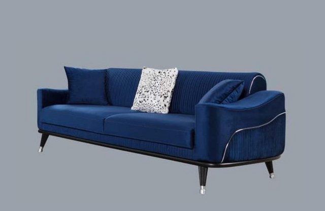 JVmoebel Sofa Luxus Sofagarnitur Couch Polster Dreisitzer 3+3+1 Set Textil, günstig online kaufen