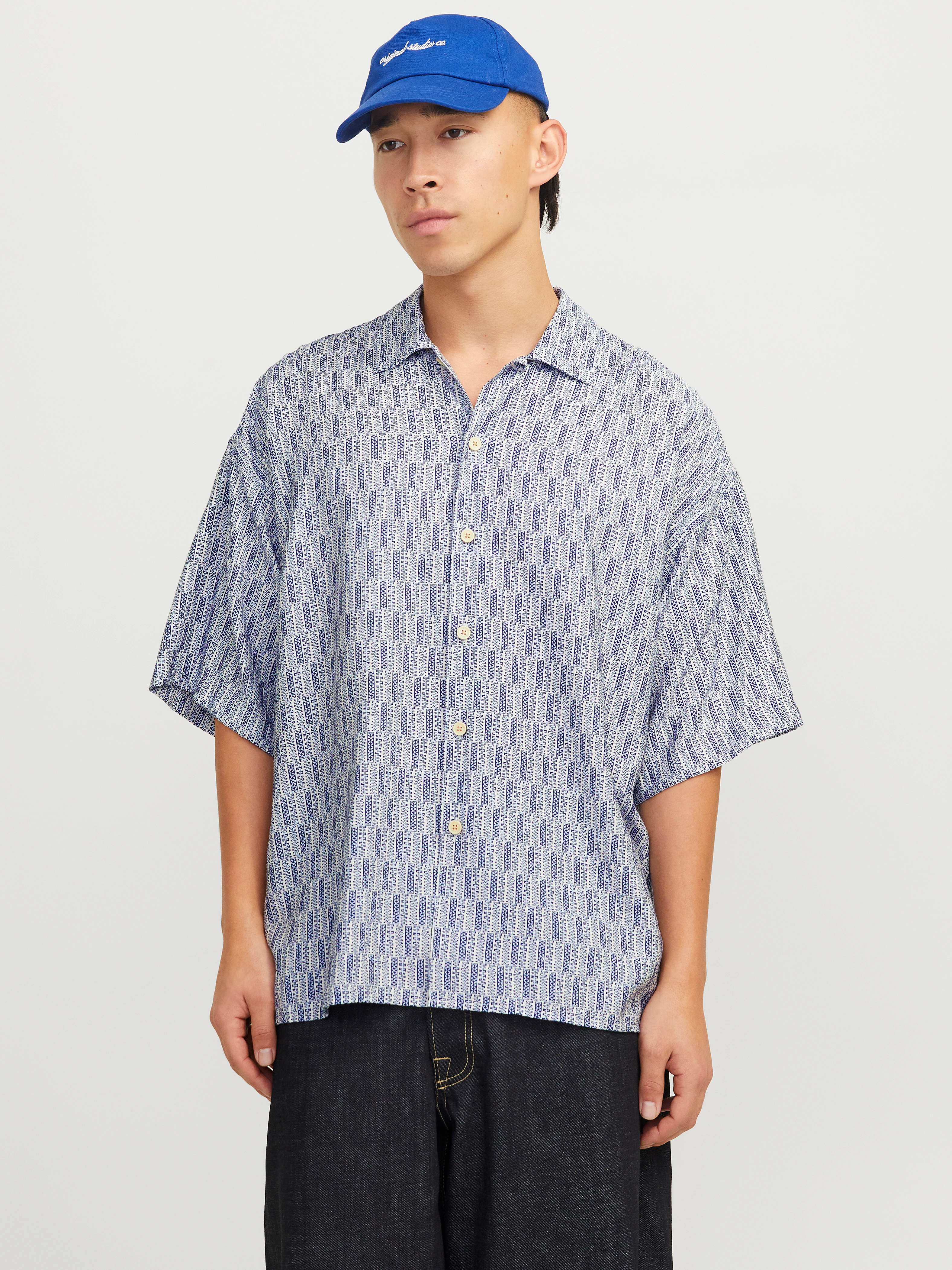 Jack & Jones Kurzarmhemd "JORMARSHALL ISLINGTON AOP SHIRT SS SN" günstig online kaufen