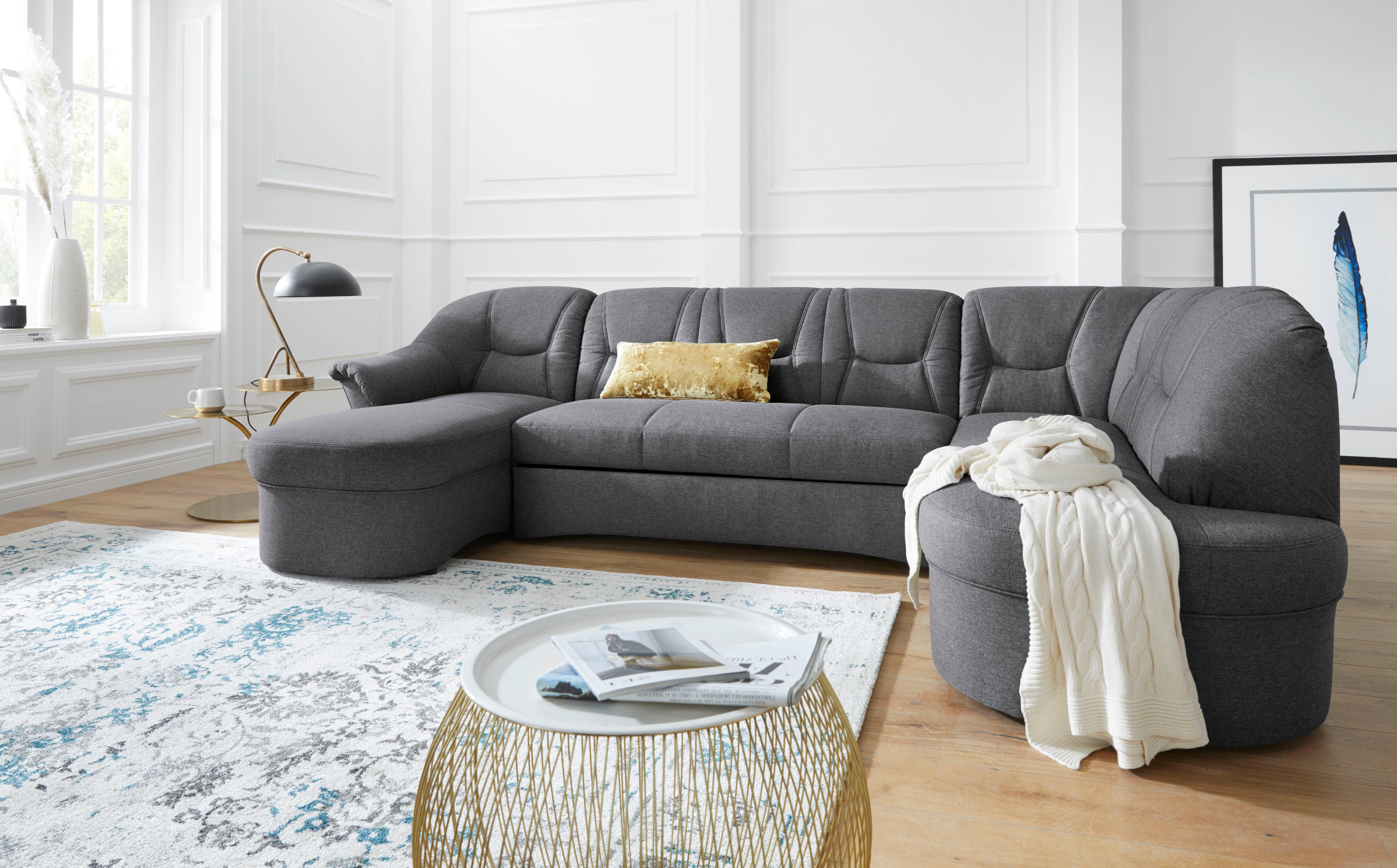 DOMO collection Wohnlandschaft "Sarafina, zeitlos und komfortabel, optional günstig online kaufen