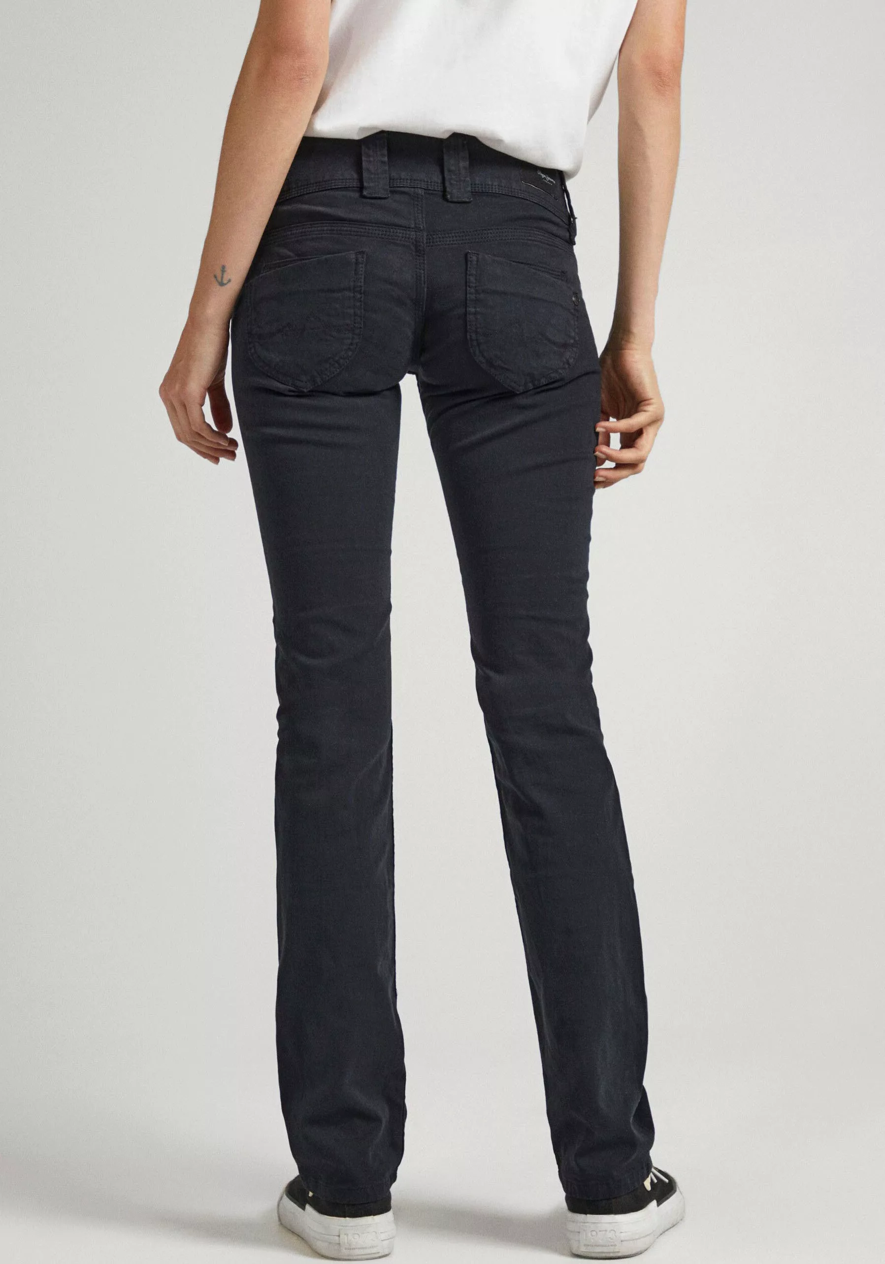 Pepe Jeans Damen Jeans Venus - Regular Fit - Blau - Blue Black Wiser günstig online kaufen