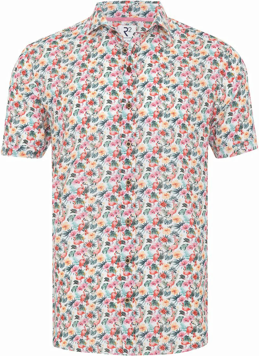 R2 Hemd Shortsleeve Print Flamingo - Größe 39 günstig online kaufen