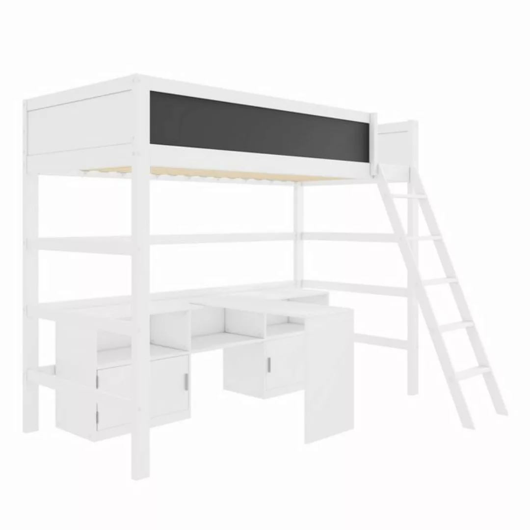 KoDise Etagenbett 90*200 cm Kinderbett Einzelbett mit Tisch & Stauschrank & günstig online kaufen