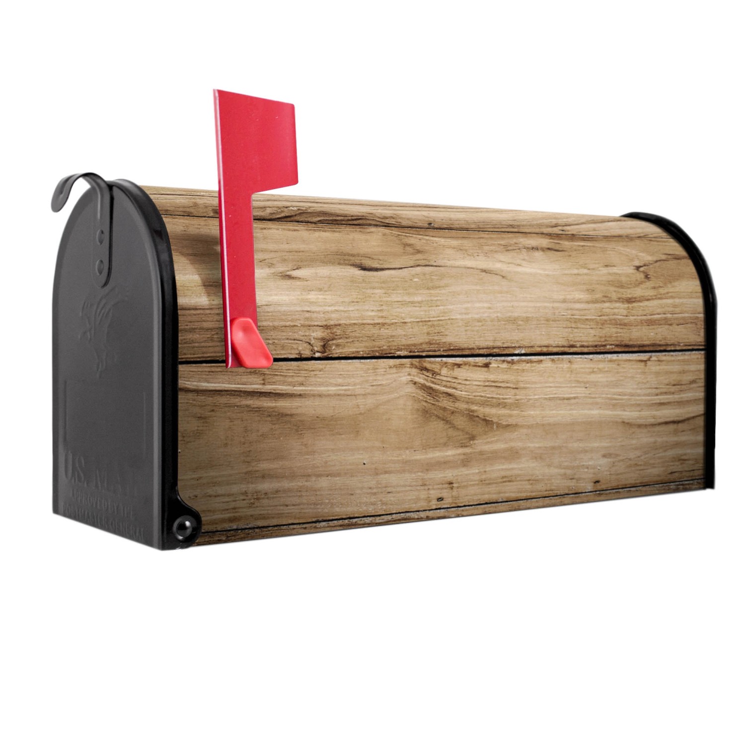 Banjado Amerikanischer Briefkasten Schwarz 48x22x16cm US Mailbox Letterbox günstig online kaufen