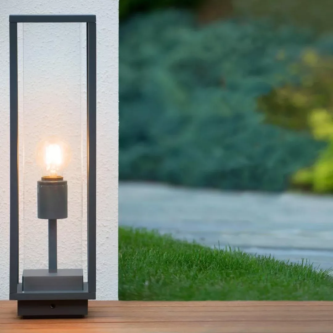 Einflammige LED Wegeleuchte mit Glasgehäuse günstig online kaufen