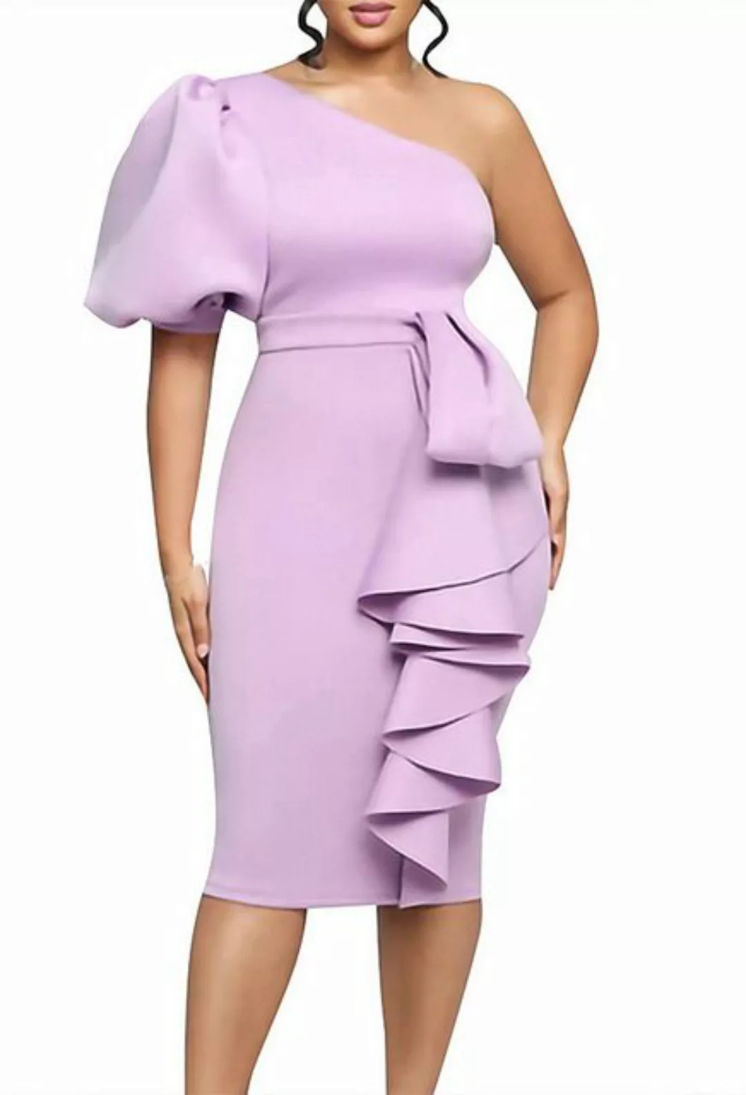 CHENIN Partykleid Damen schulterfreies, angesagtes partykleid mit puffärmel günstig online kaufen