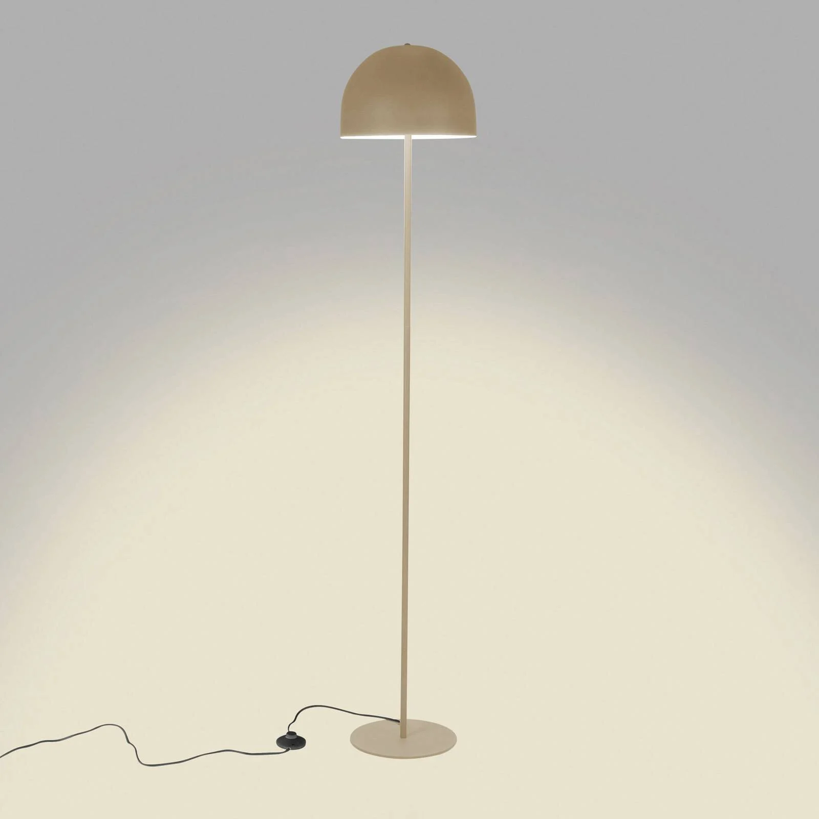 Forlight Stehlampe Fres, beige, Stahl, Höhe 160 cm günstig online kaufen