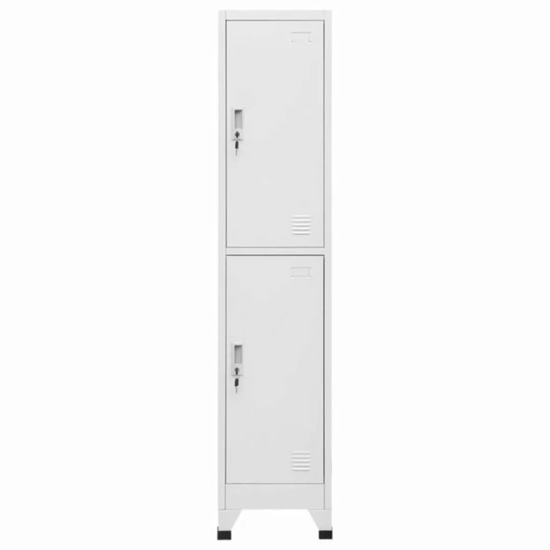 vidaXL Mehrzweckschrank Schließfachschrank mit 2 Fächern 38x45x180 cm günstig online kaufen