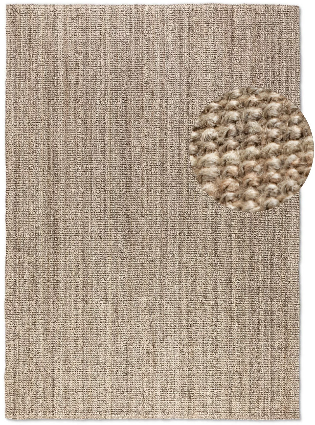 HANSE Home Teppich »Jaipur«, rechteckig, 10 mm Höhe, Jute, Natur, Wohnzimme günstig online kaufen