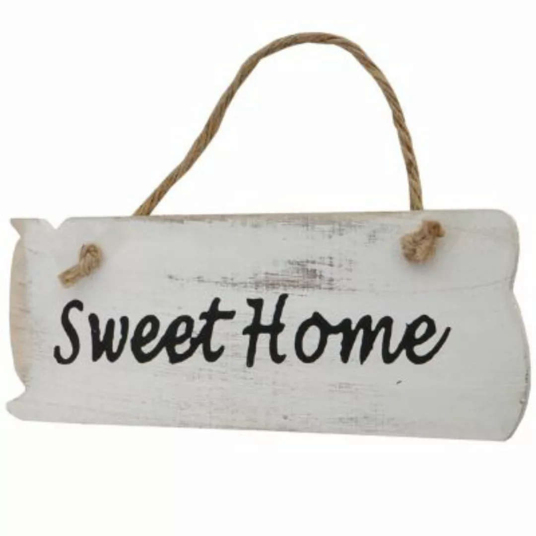HWC Mendler Wandschild Sweet Home weiß günstig online kaufen