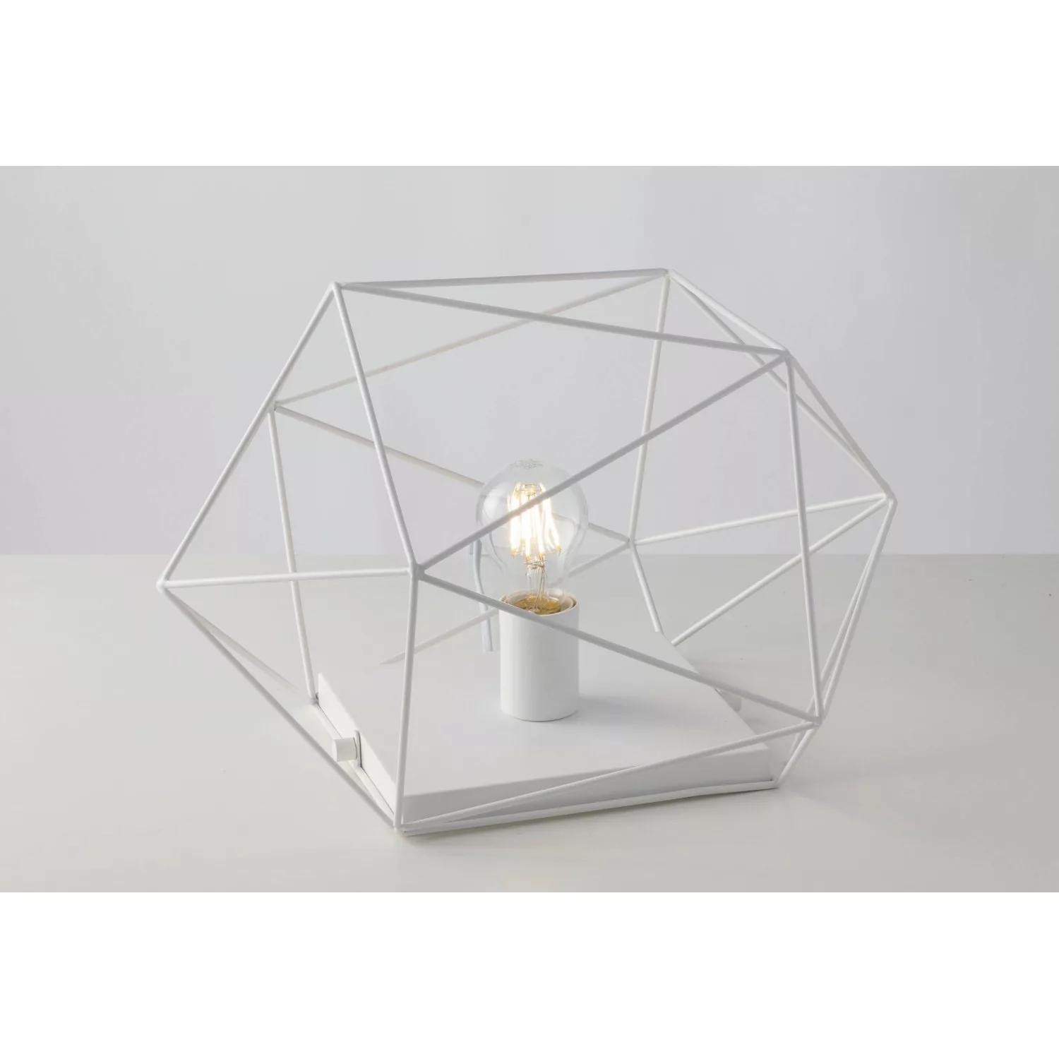 Luce Design Tischleuchte Abraxas 1-flammig Weiß 29,5 cm x 40,5 cm günstig online kaufen