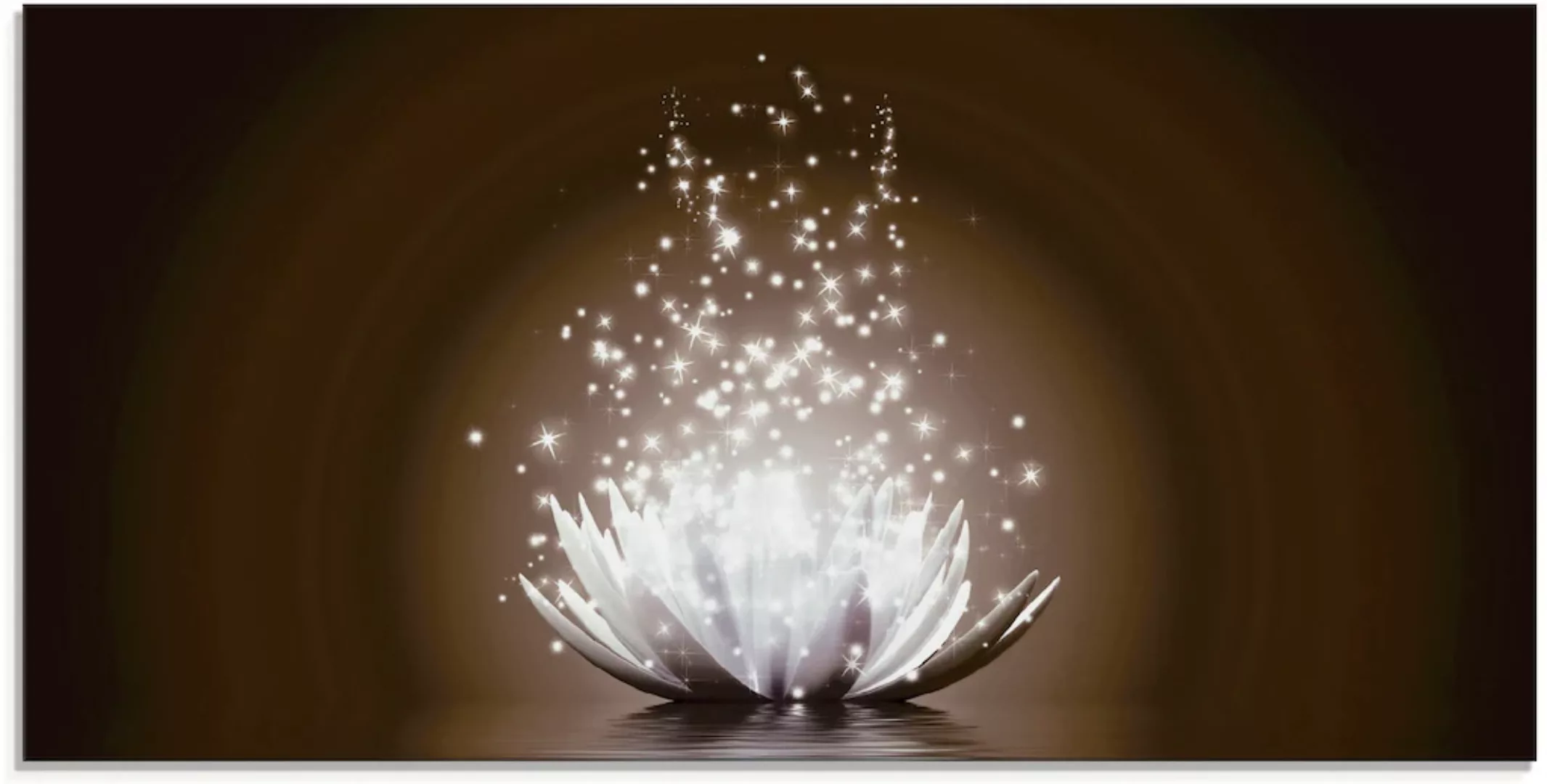 Artland Glasbild "Magie der Lotus-Blume", Blumen, (1 St.), in verschiedenen günstig online kaufen