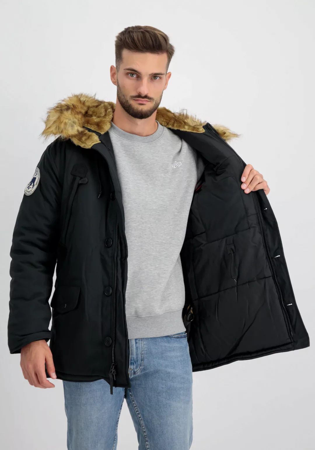 Alpha Industries Parka "POLAR JACKET", mit Kapuze günstig online kaufen