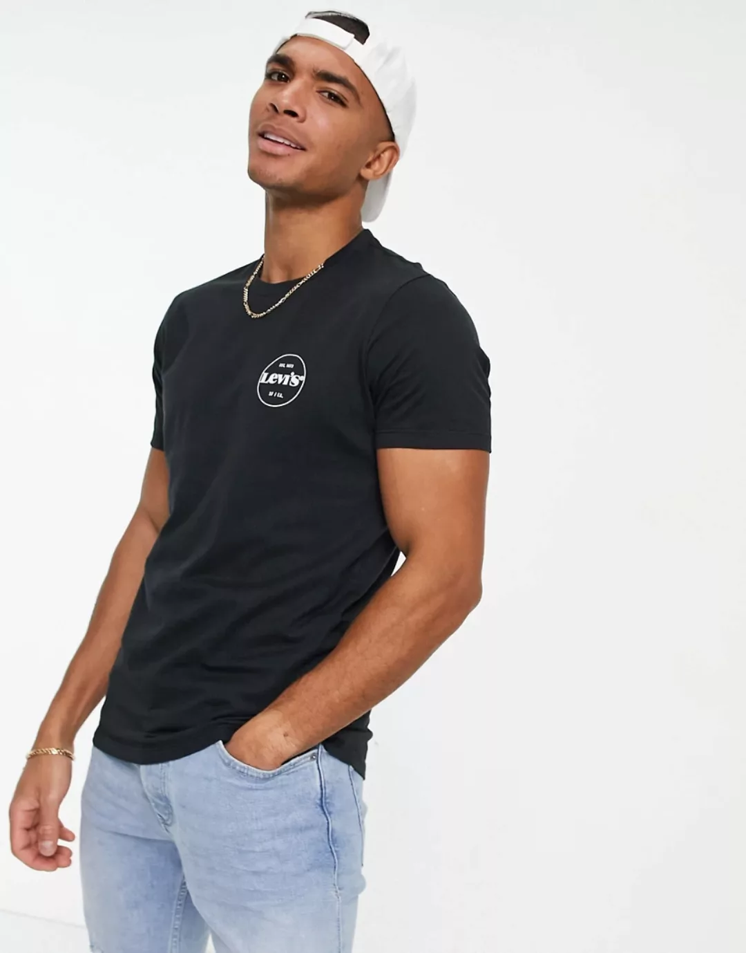 Levi's – Funktions-T-Shirt aus CoolMax mit rundem Modern Vintage-Logo in Ka günstig online kaufen