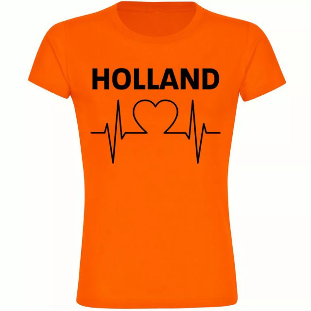 multifanshop T-Shirt Damen Holland - Herzschlag - Frauen günstig online kaufen