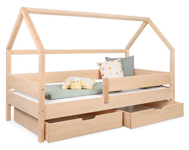 Ehrenkind Bett Hausbett Buche Nova, Kinderbett mit Rausfallschutz günstig online kaufen